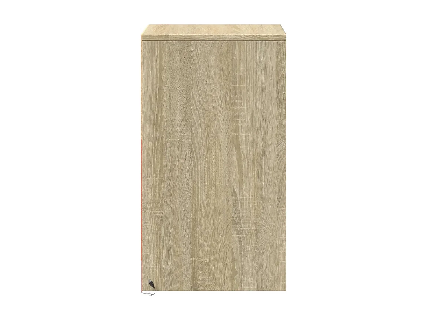 Comodino con Luci LED Rovere Sonoma in Legno Multistrato