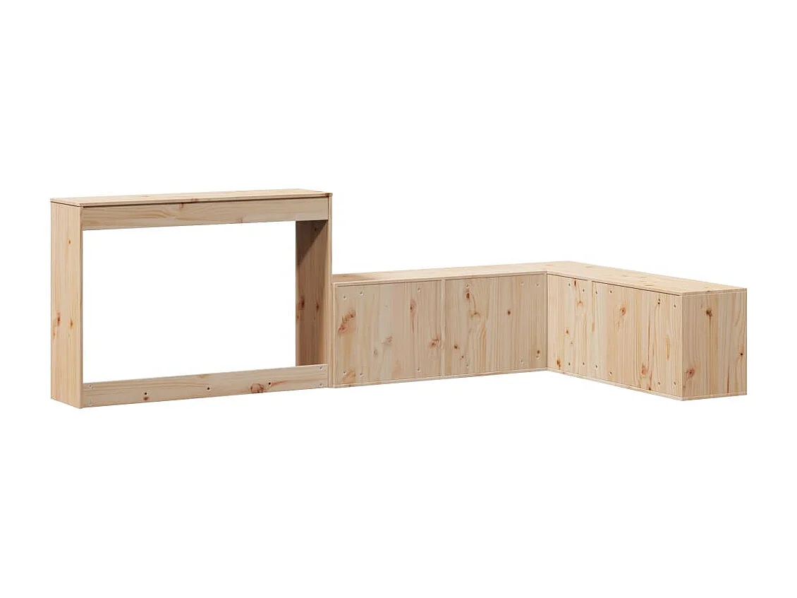 Table de chevet avec bureau 232x112x75 cm bois de pin massif