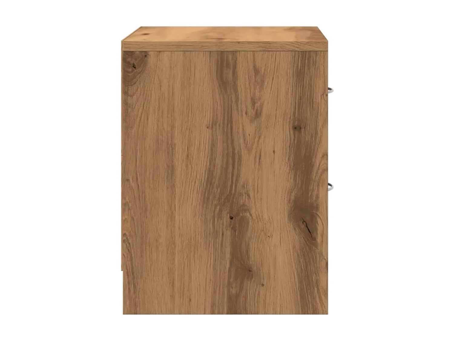Nachtkastjes 2 st 40x30x40 cm bewerkt hout artisanaal eiken