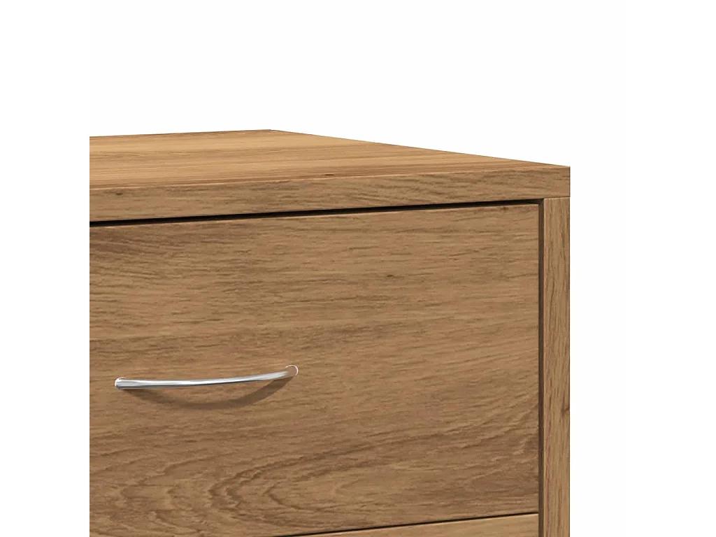 Nachtkastjes 2 st 40x30x40 cm bewerkt hout artisanaal eiken
