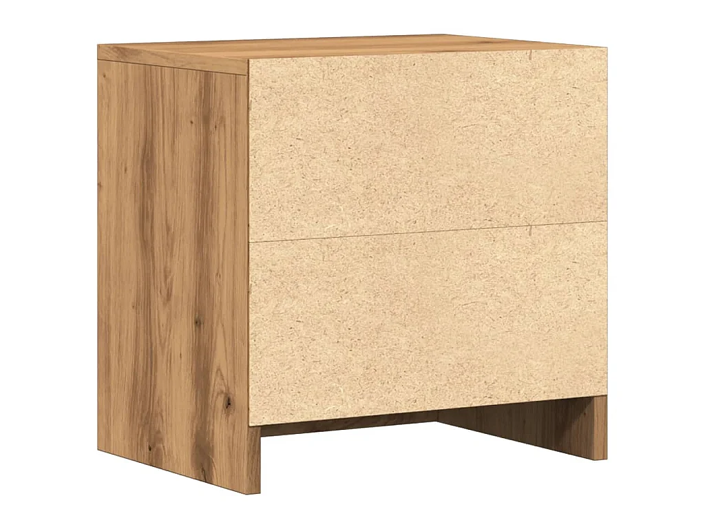 Tables de chevet 2 pcs chêne artisanal bois d'ingénierie