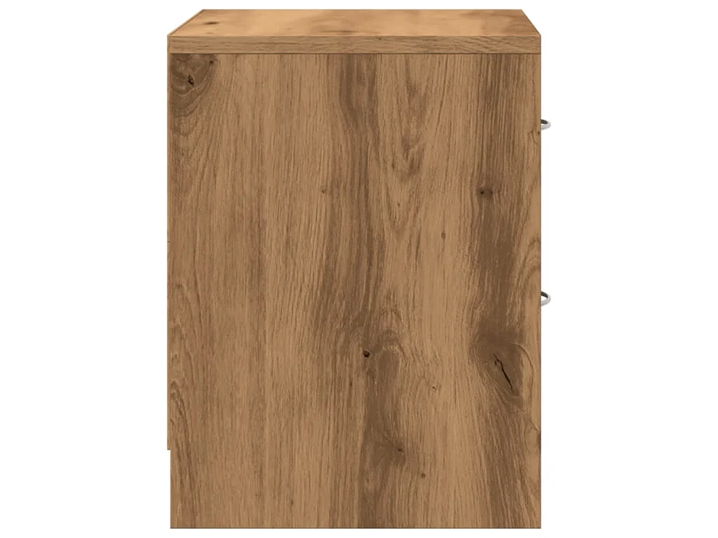 Tables de chevet 2 pcs chêne artisanal bois d'ingénierie