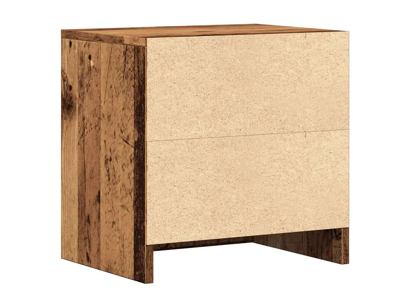 Mesitas de noche 2 uds madera ingeniería envejecida 40x30x40 cm