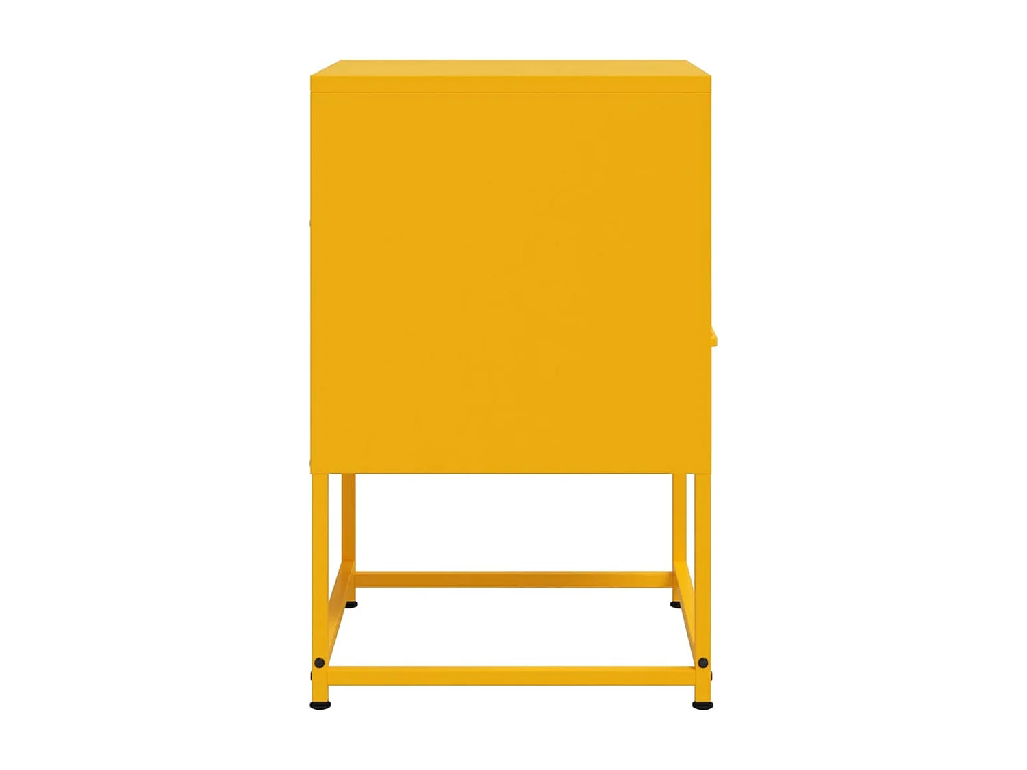 Comodini 2 pz Giallo Senape 36x39x60,5 cm in Acciaio