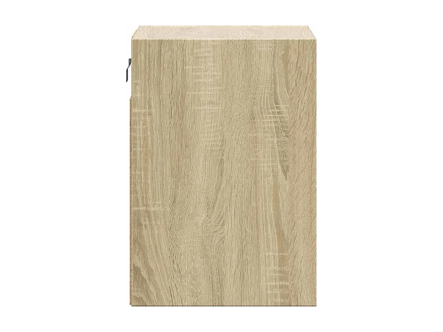 Mesita de noche de pared con luces LED roble Sonoma