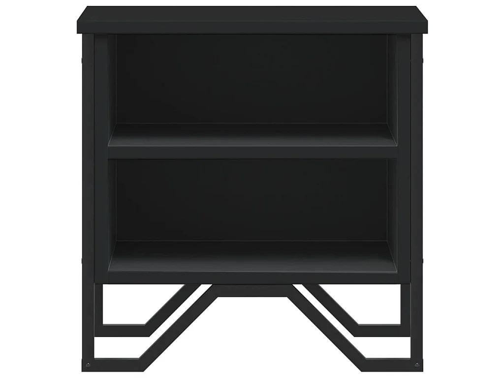 Tables de chevet 2 pcs noir 40x30x40 cm bois d'ingénierie