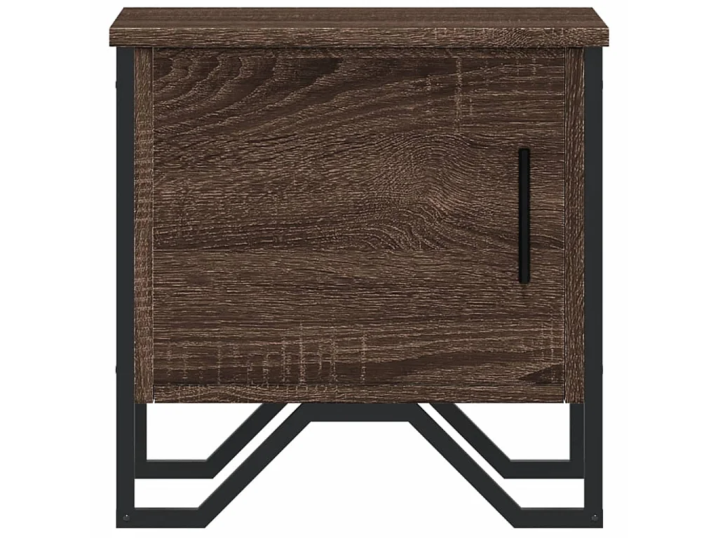 Nachttische 2 Stk. Braun Eichen-Optik 40x30x40 cm Holzwerkstoff