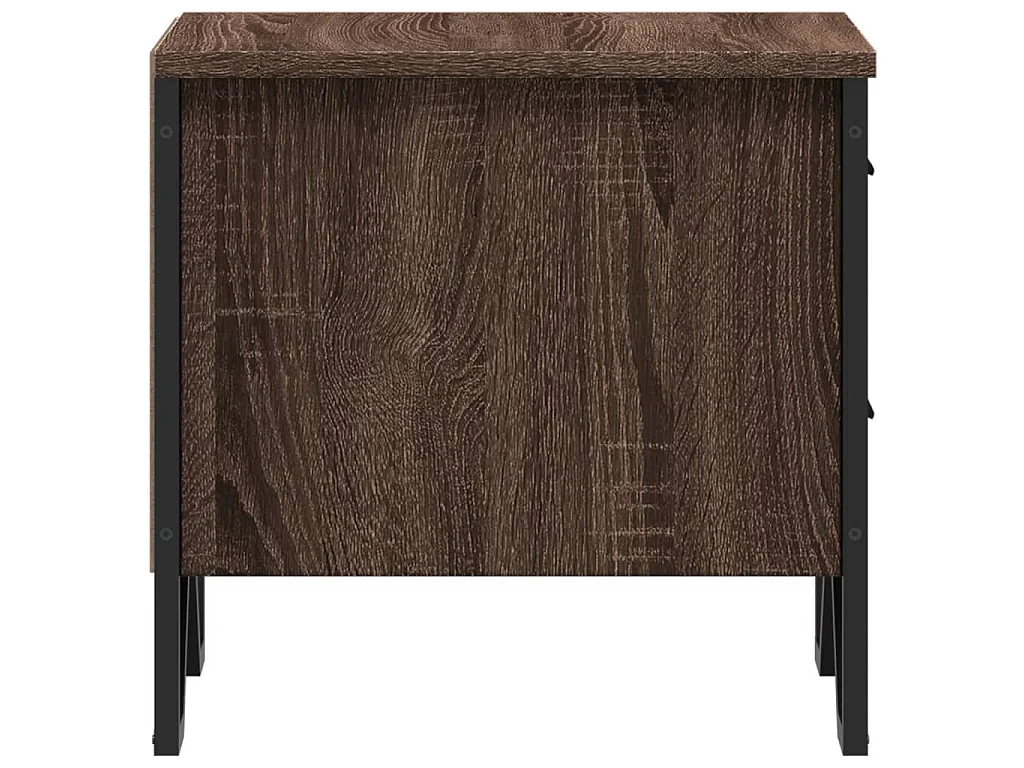 Nachttische 2 Stk. Braun Eichen-Optik 40x30x40 cm Holzwerkstoff