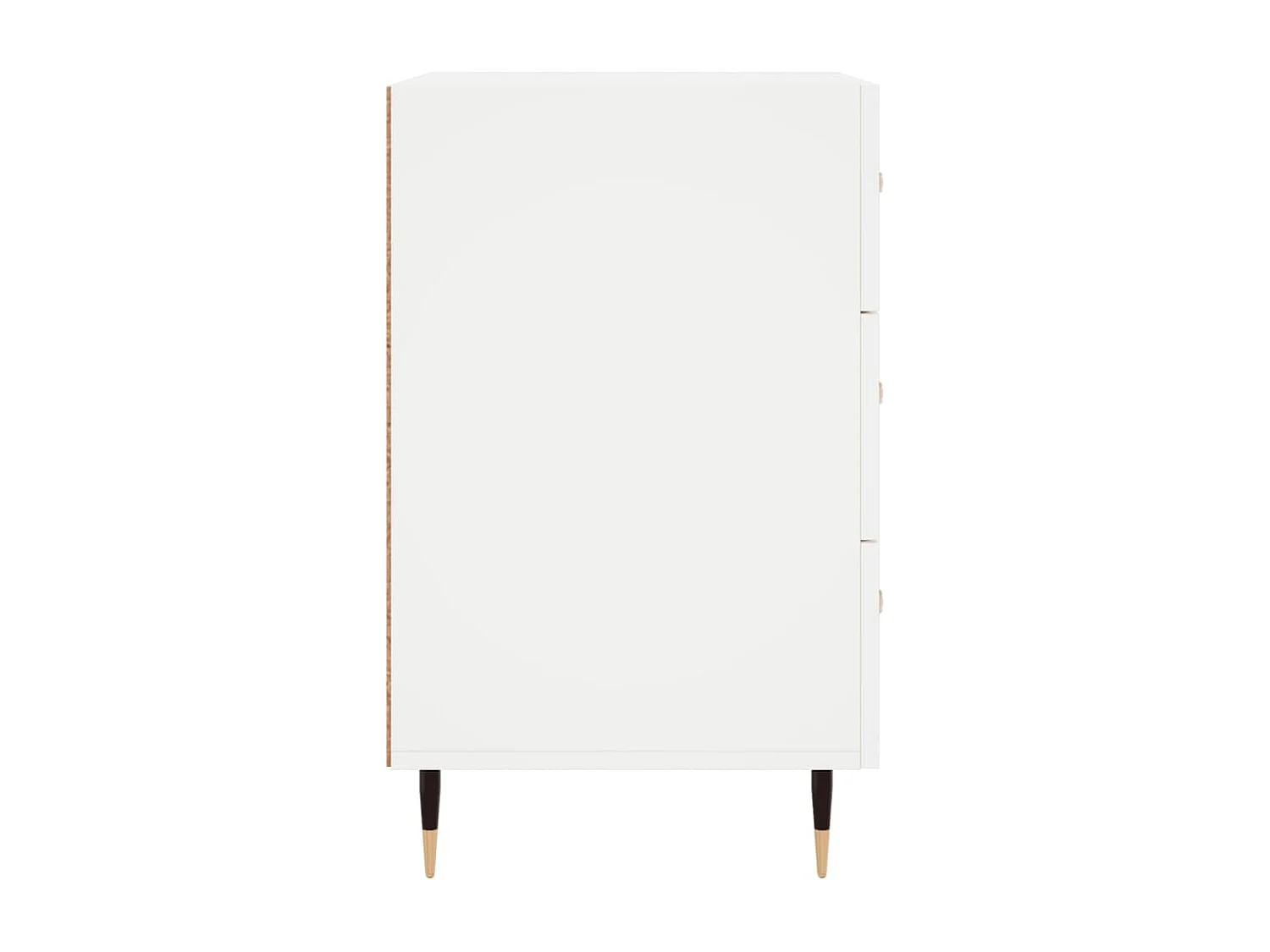 Table de chevet blanc 40x40x66 cm bois d'ingénierie