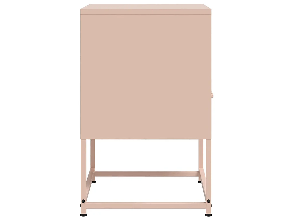 Comodini 2 pz Rosa 36x39x60,5 cm in Acciaio