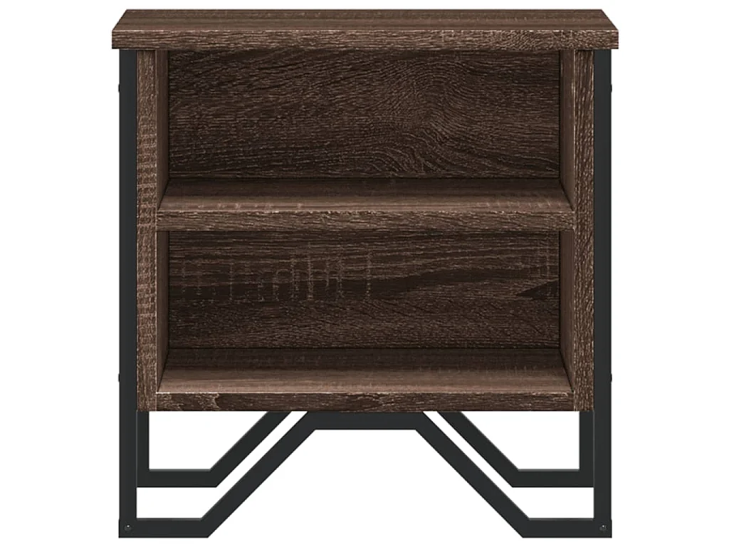 Nachtkastjes 2 st 40x30x40 cm bewerkt hout bruin eikenkleurig