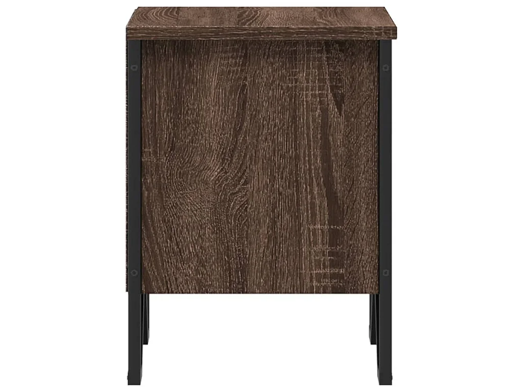 Nachtkastjes 2 st 40x30x40 cm bewerkt hout bruin eikenkleurig