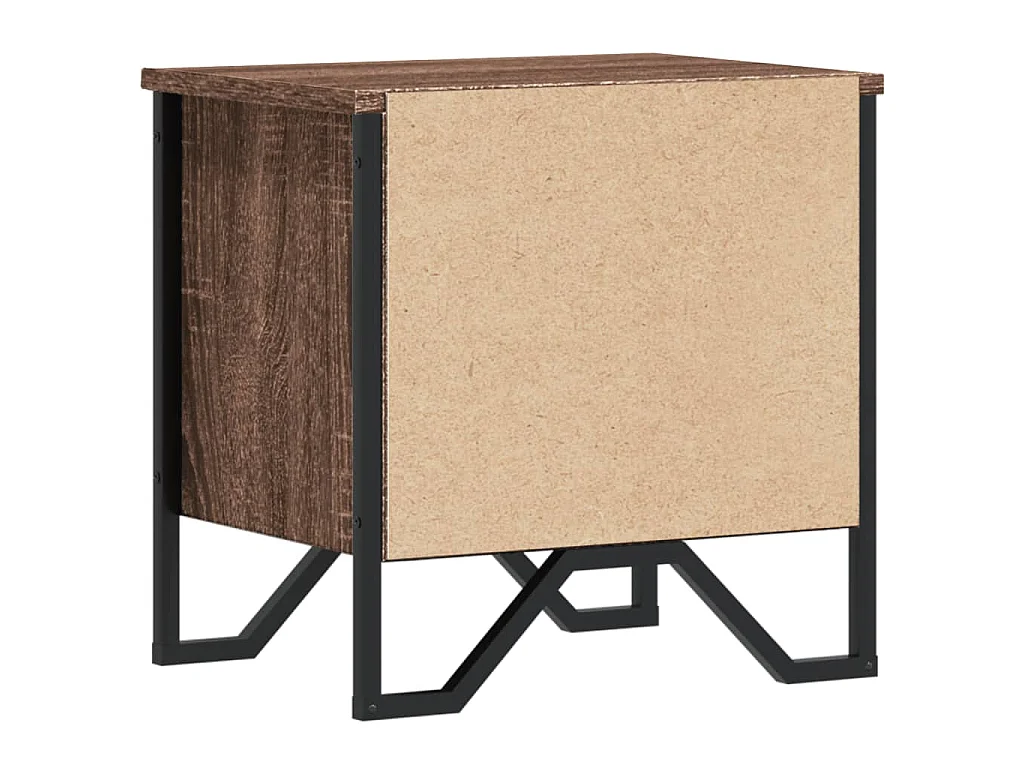 Nachtkastjes 2 st 40x30x40 cm bewerkt hout bruin eikenkleurig