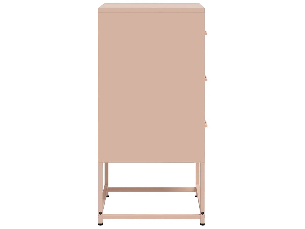 Comodini 2 pz Rosa 36x39x78 cm in Acciaio