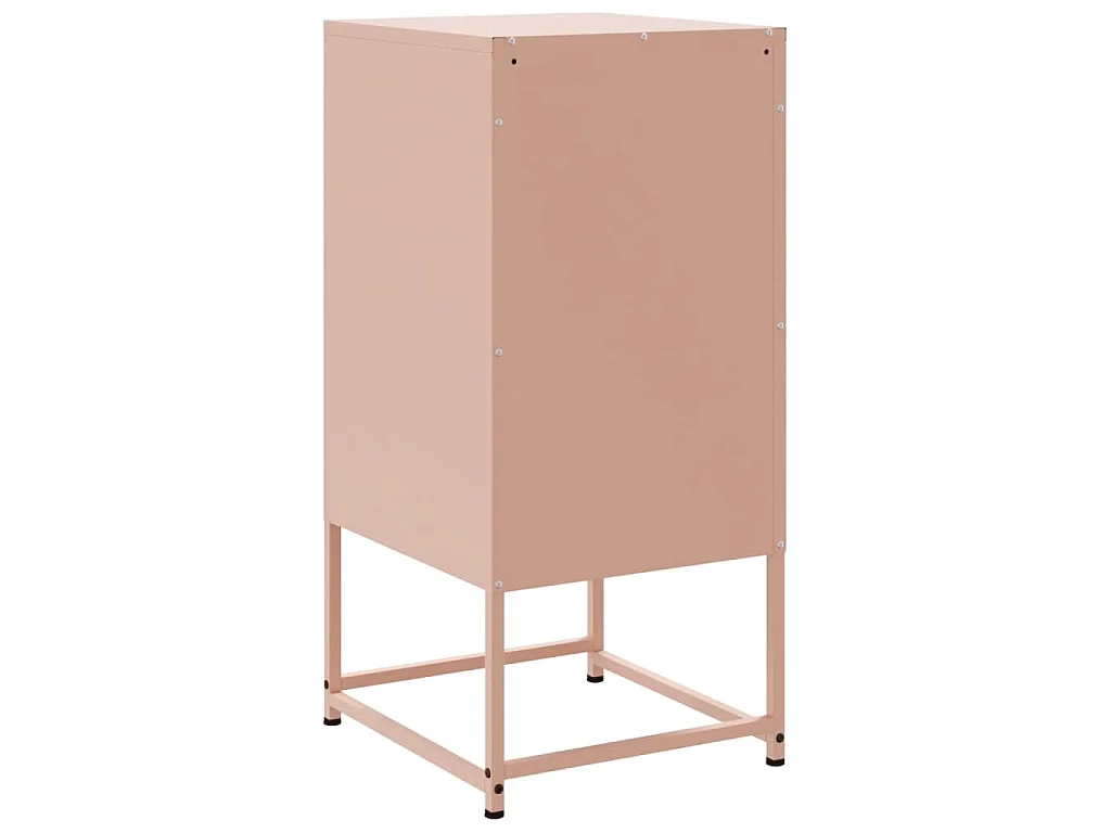 Comodini 2 pz Rosa 36x39x78 cm in Acciaio