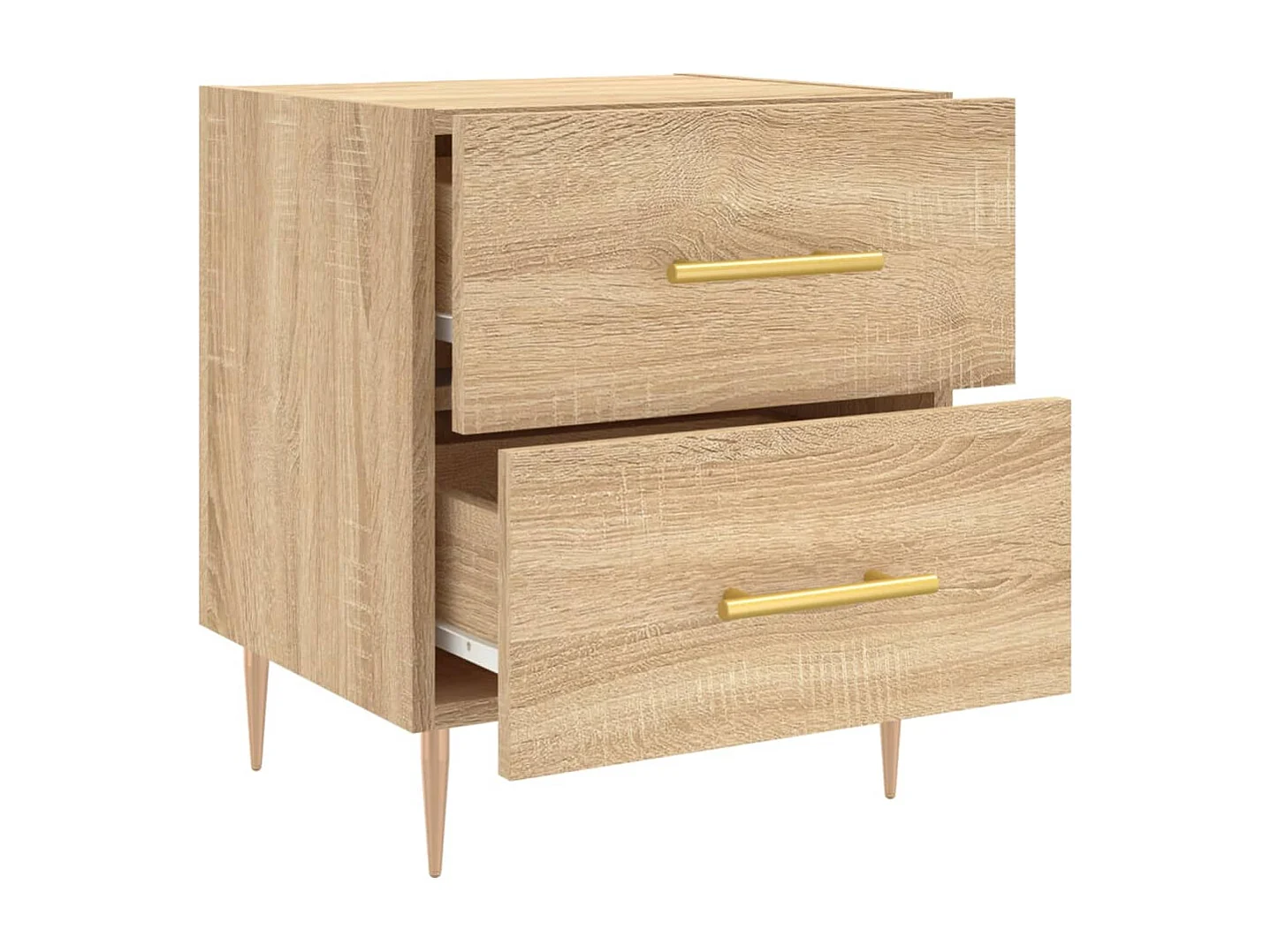 Table de chevet chêne sonoma 40x35x47,5 cm bois d’ingénierie