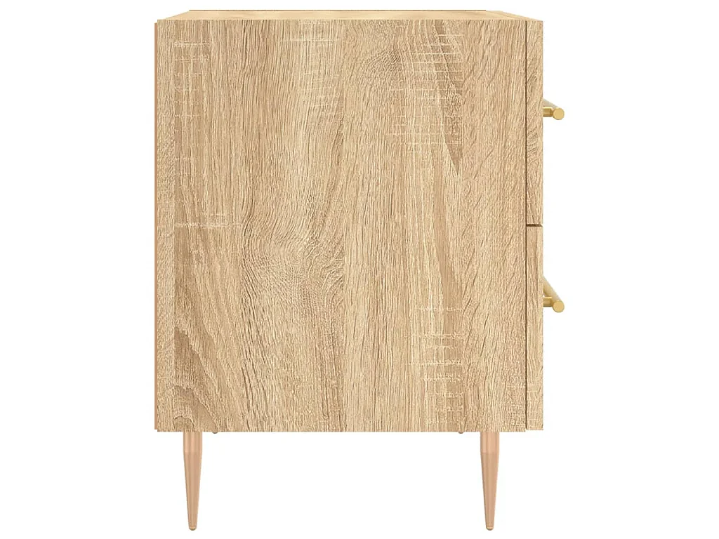 Table de chevet chêne sonoma 40x35x47,5 cm bois d’ingénierie