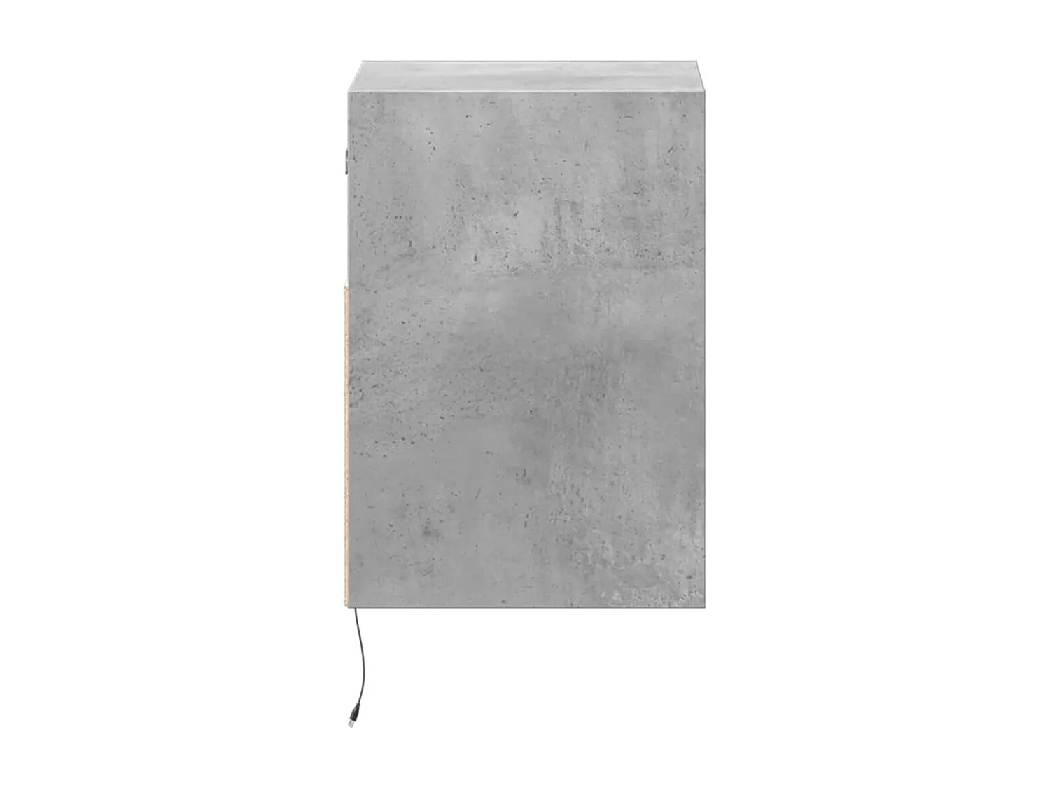 Wand-Nachttische mit LED-Leuchten 2 Stk. Betongrau