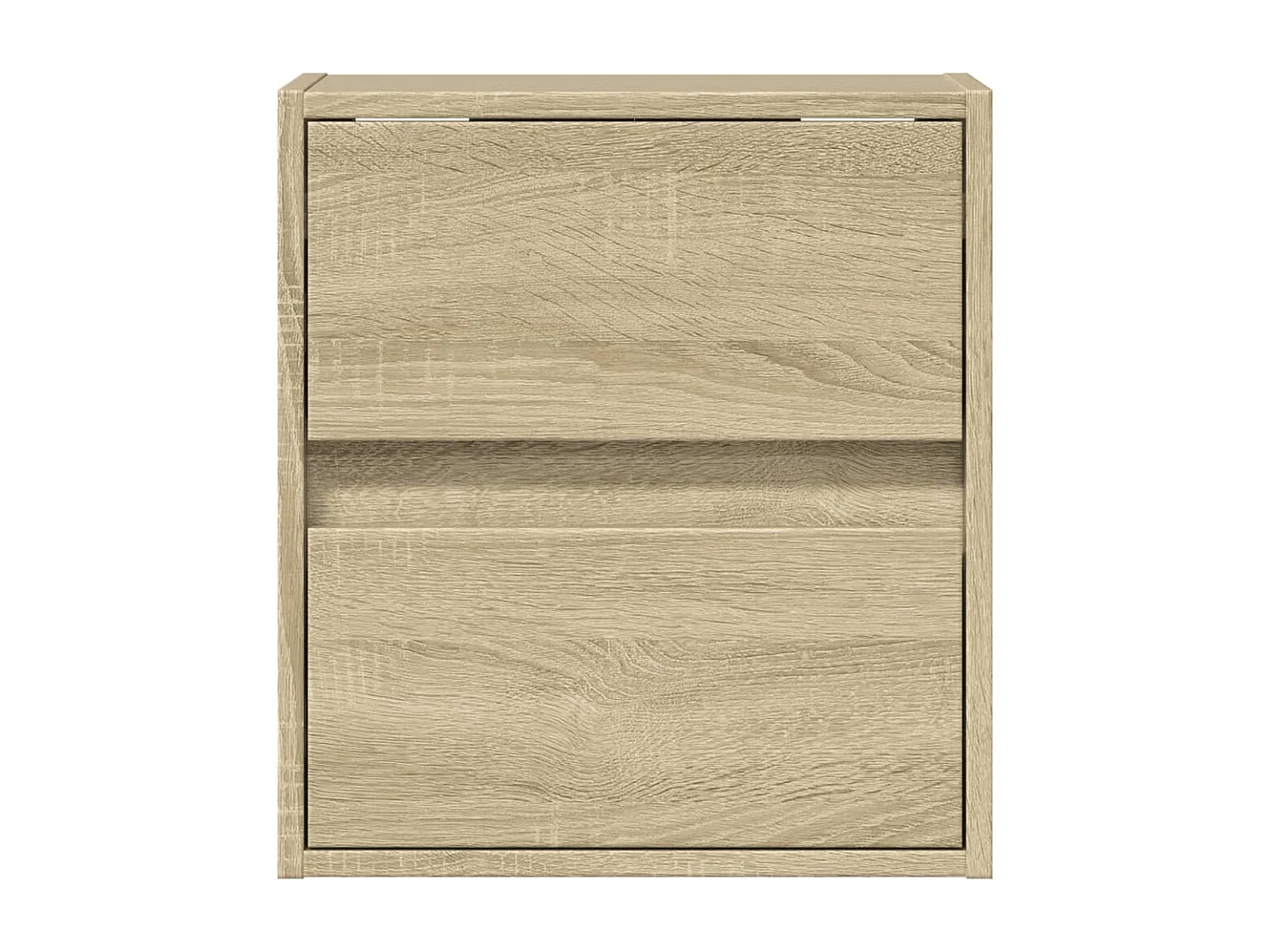 Tables de chevet murales avec lumières LED 2 pcs chêne sonoma