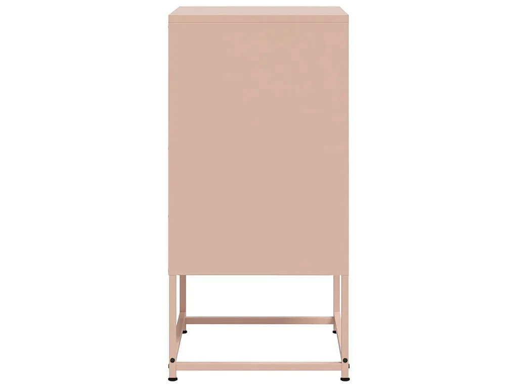 Comodini 2 pz Rosa 36x39x78 cm in Acciaio