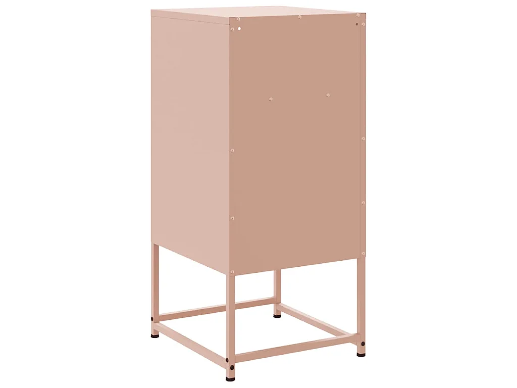 Comodini 2 pz Rosa 36x39x78 cm in Acciaio