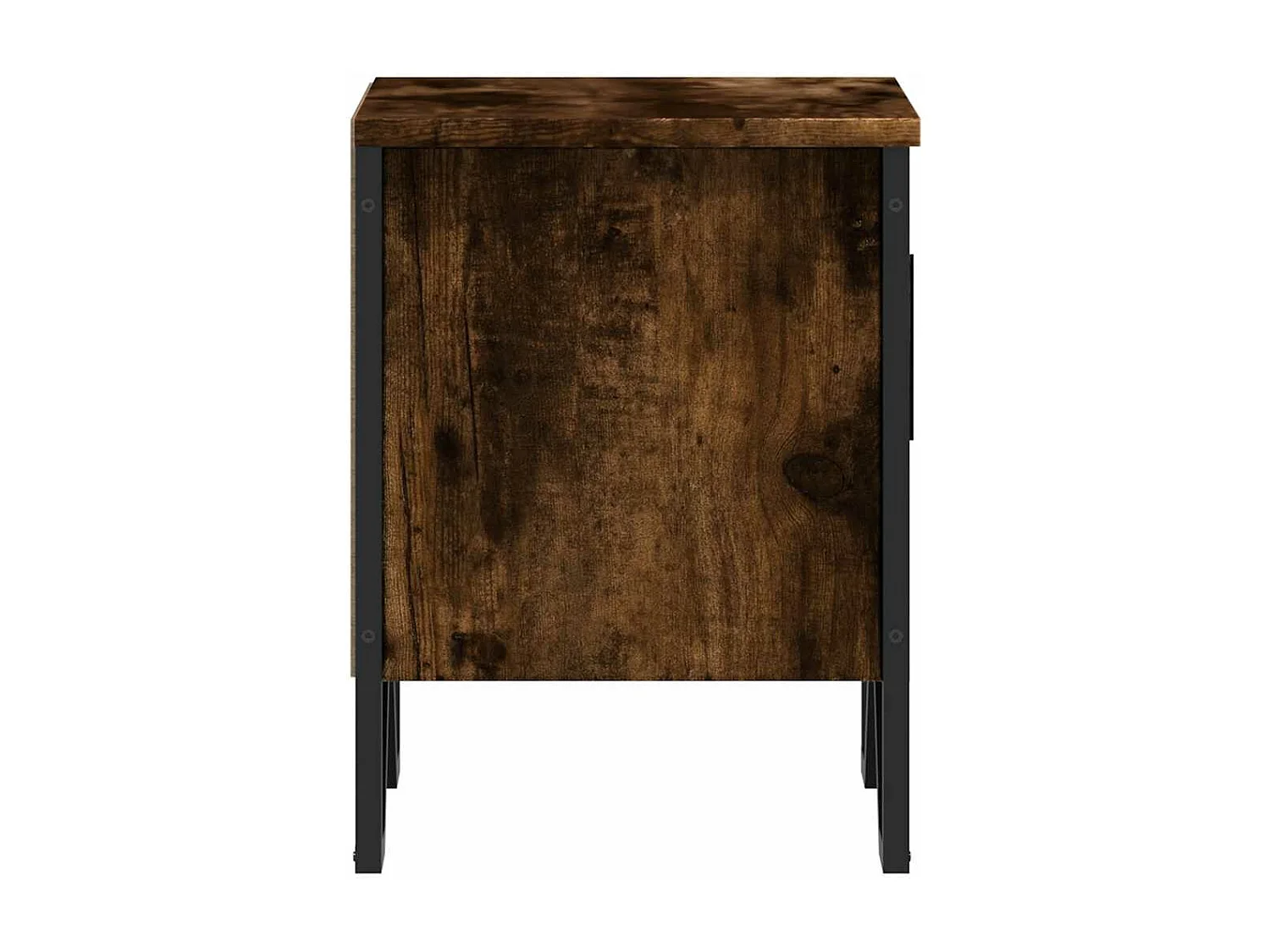Table de chevet chêne fumé 40x30x40 cm bois d'ingénierie