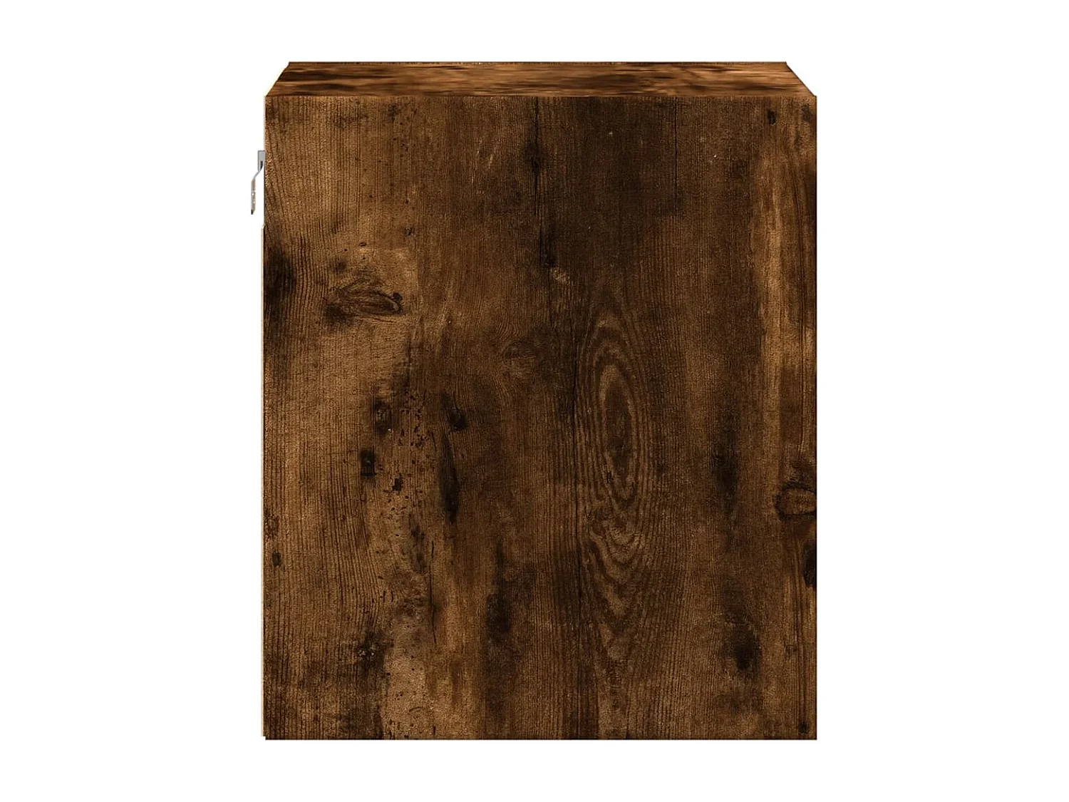 Tables de chevet murales avec lumières LED 2 pcs chêne fumé