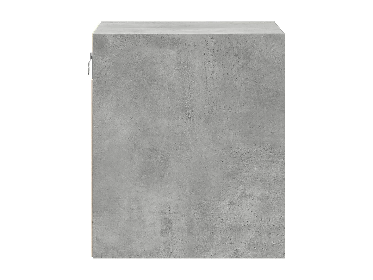 Comodino a Parete con Luci LED Grigio Cemento