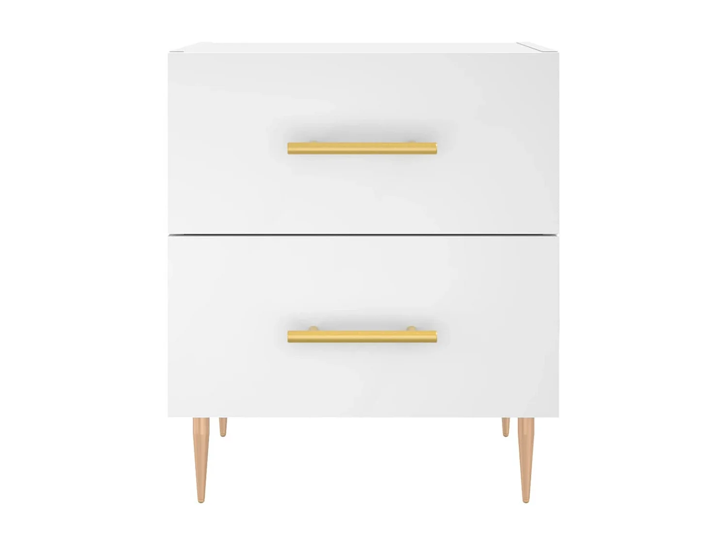 Comodino Bianco 40x35x47,5 cm in Legno Multistrato