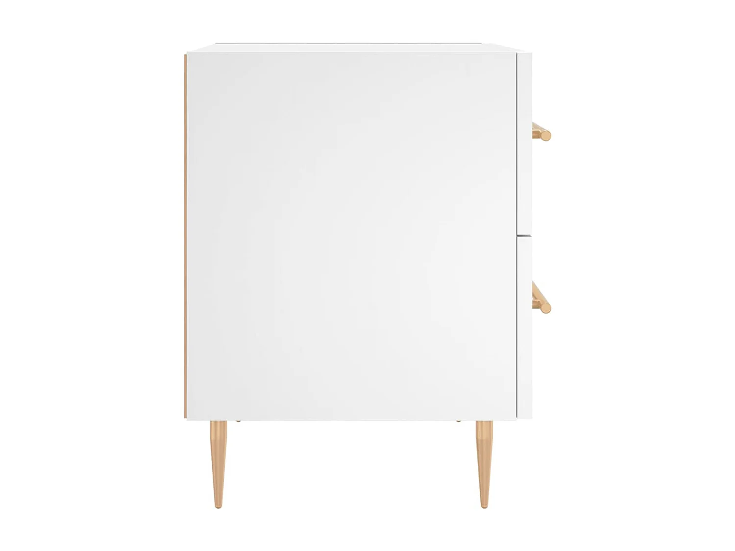 Comodino Bianco 40x35x47,5 cm in Legno Multistrato