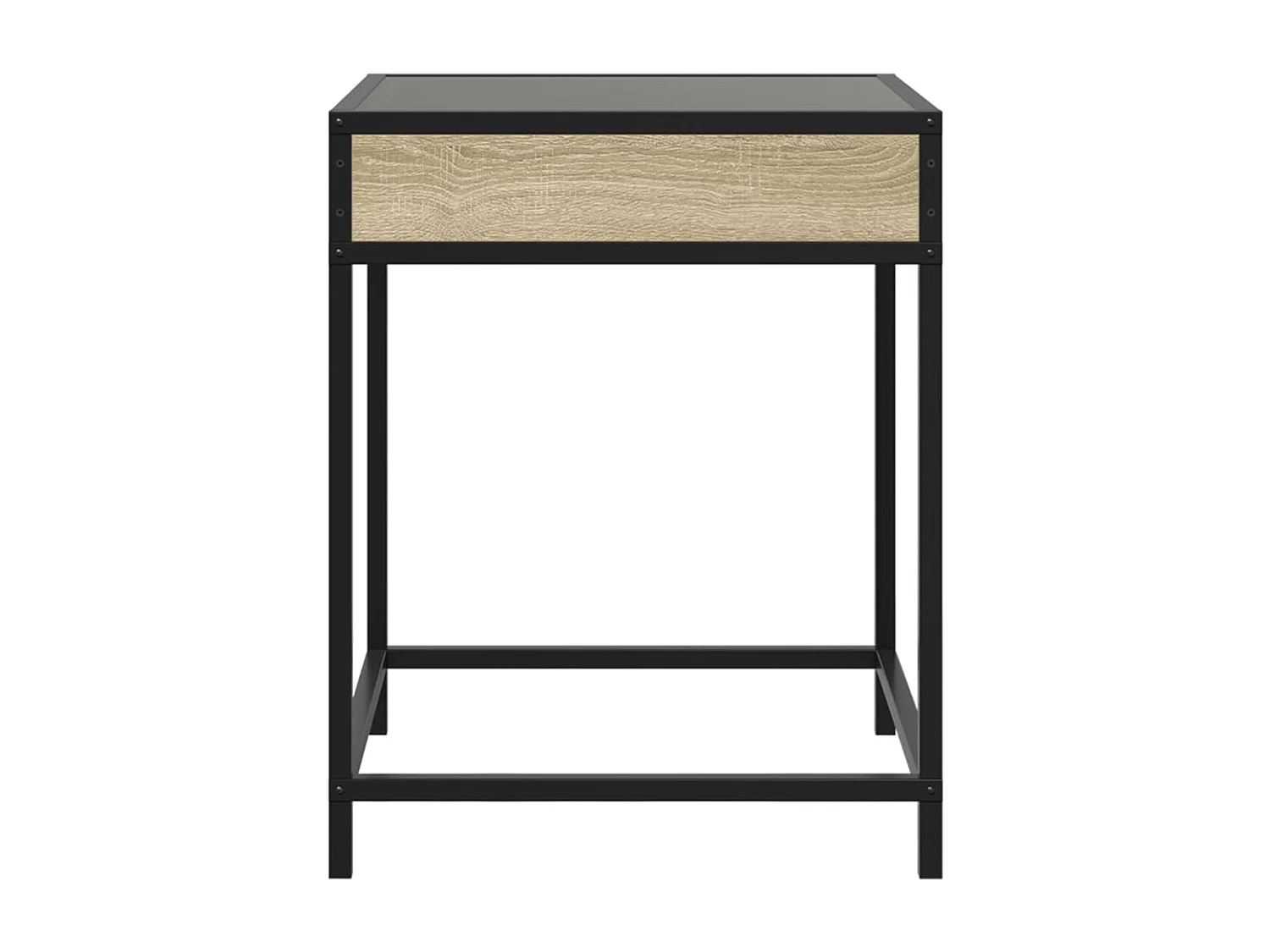 Nachttisch mit Infinity-LED Sonoma-Eiche 40x40x51 cm