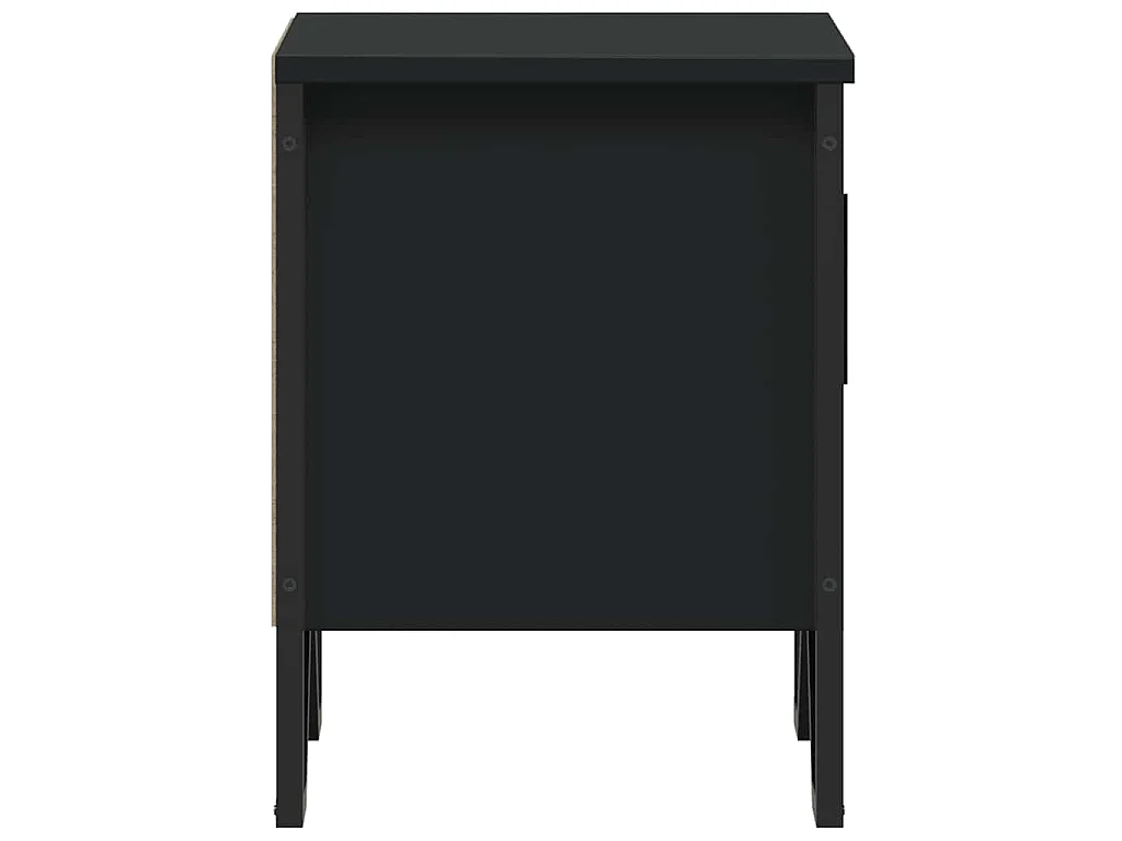 Comodino Nero 40x30x40 cm in Legno Multistrato