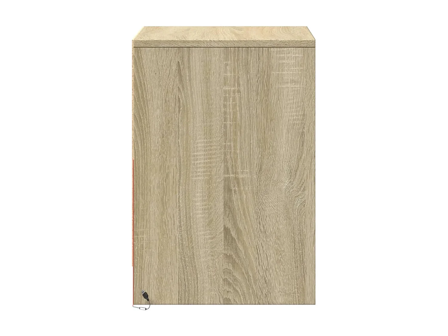 Nachttische mit LED-Leuchten 2 Stk. Sonoma Eiche Holzwerkstoff