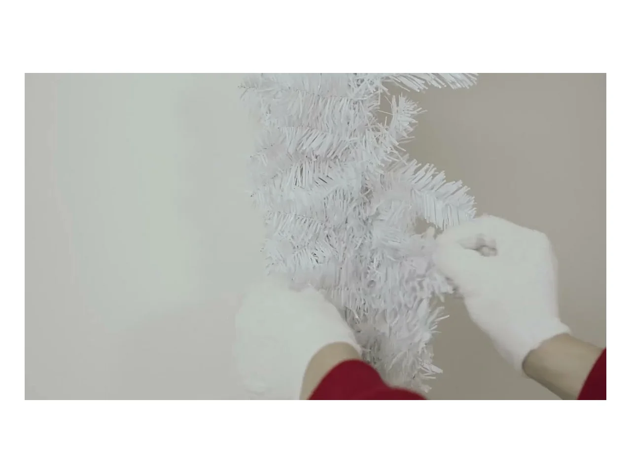 Kerstslinger met LED-lampjes 5 m wit