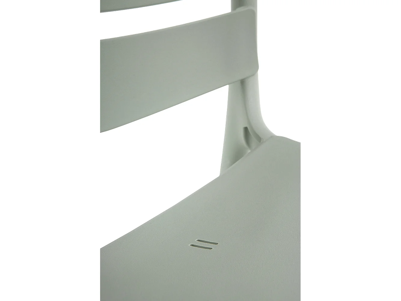 4er-Pack pistazienfarbene Polypropylen-Sessel