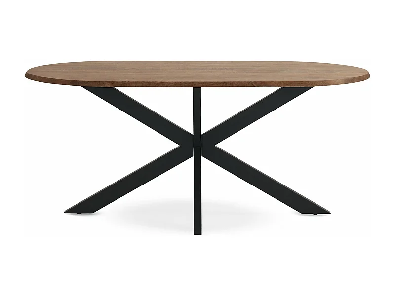 Mesa comedor ovalada 180x90 de madera de acacia