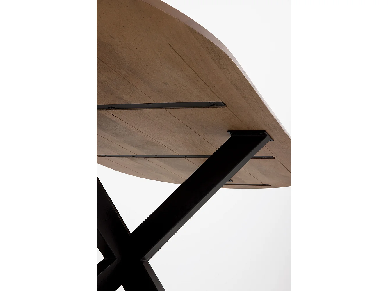 Mesa comedor ovalada 180x90 de madera de acacia