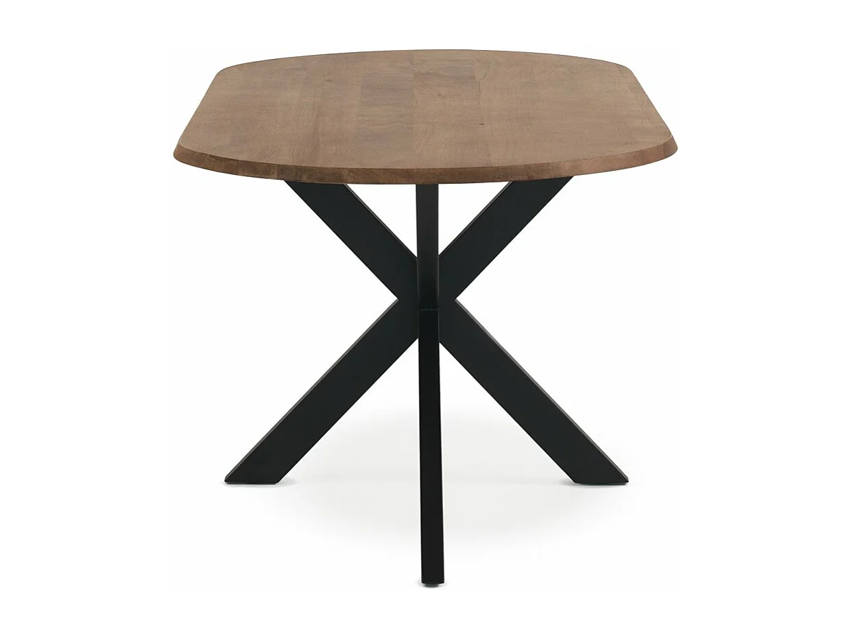 Mesa comedor ovalada 180x90 de madera de acacia