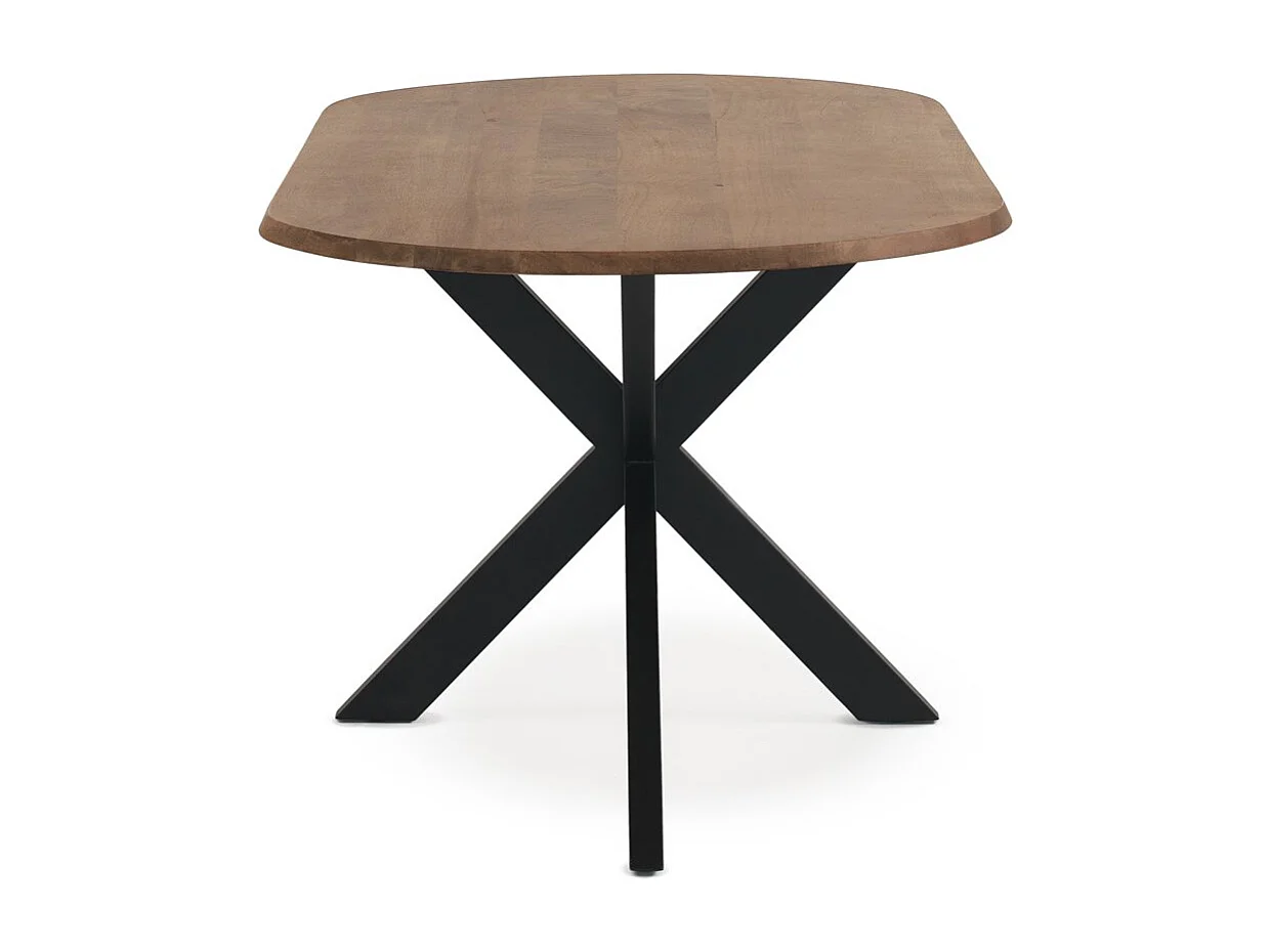 Ovale eettafel 180x90 van acaciahout