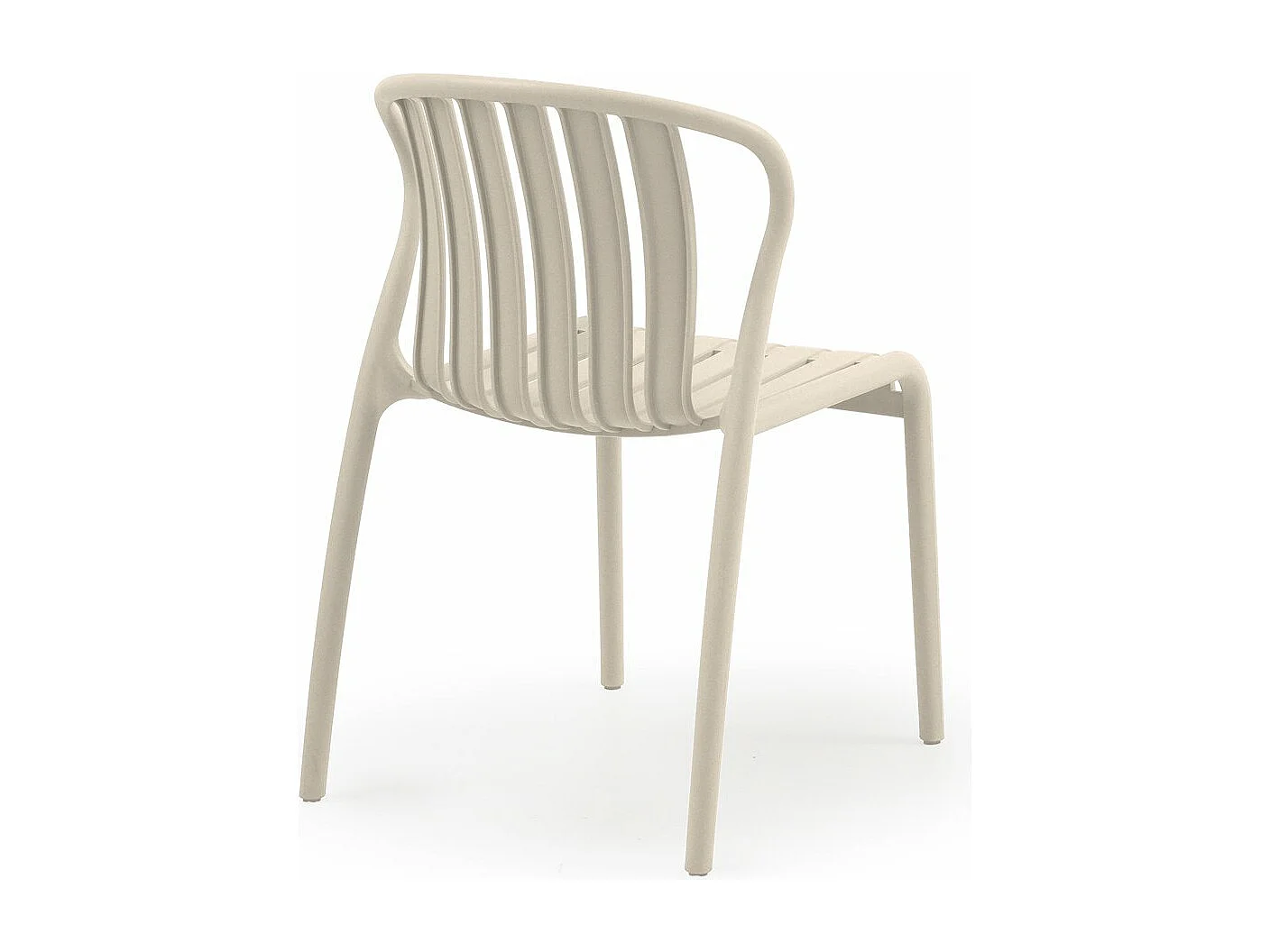 Pack de 4 sillas polipropileno color crema