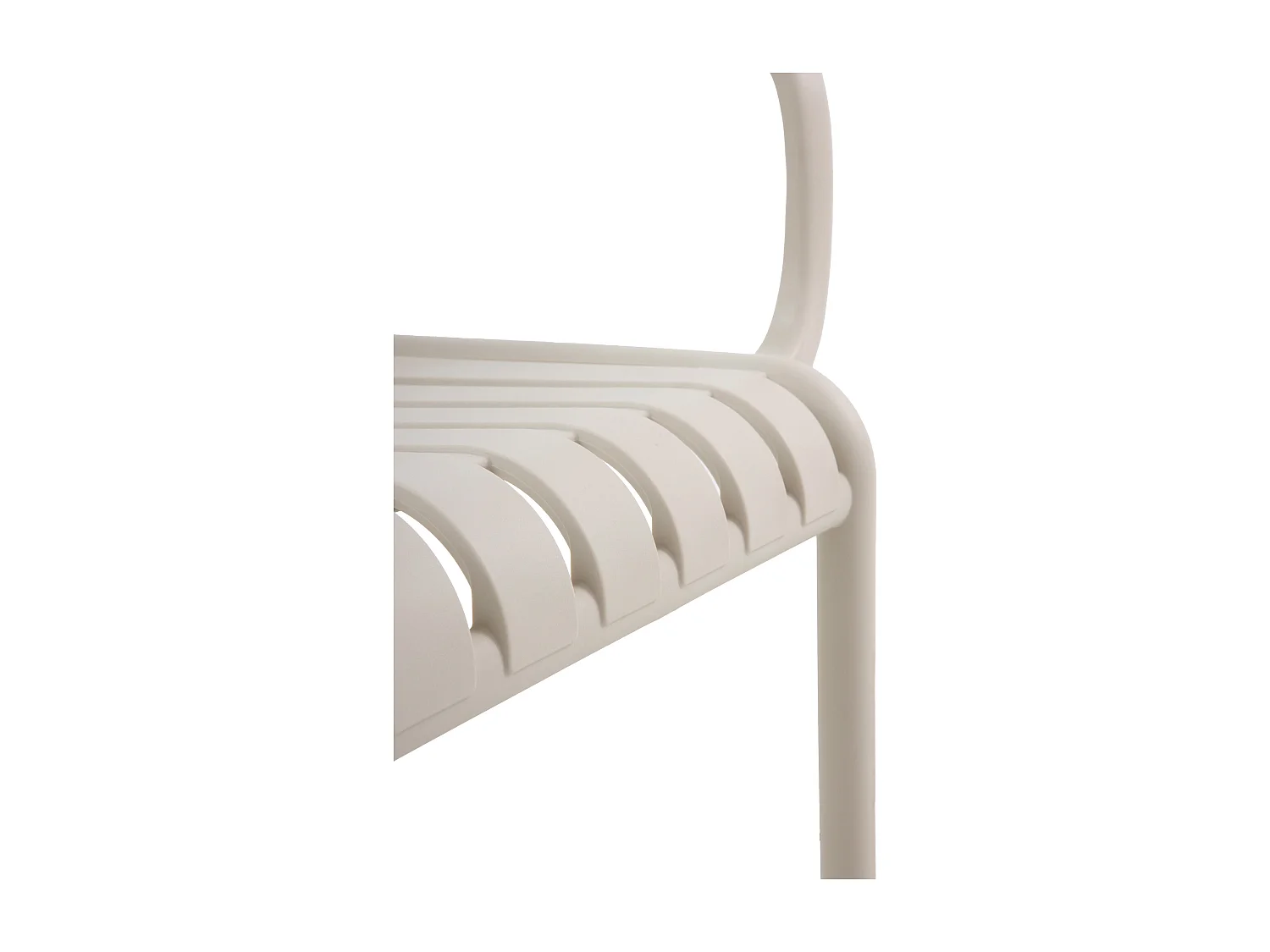 4er-Pack cremefarbenen Polypropylen-Sesseln