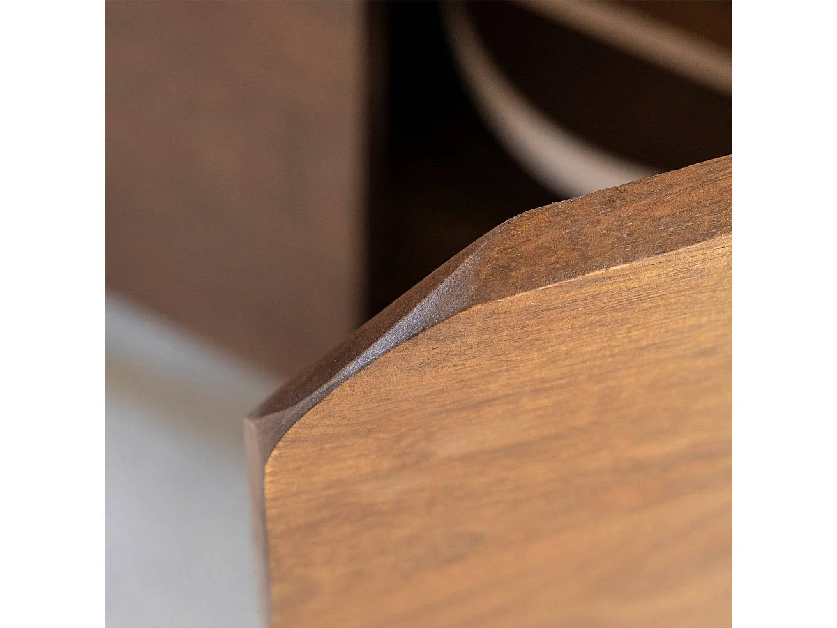 Buffet en marbre et bois de manguier Sienne