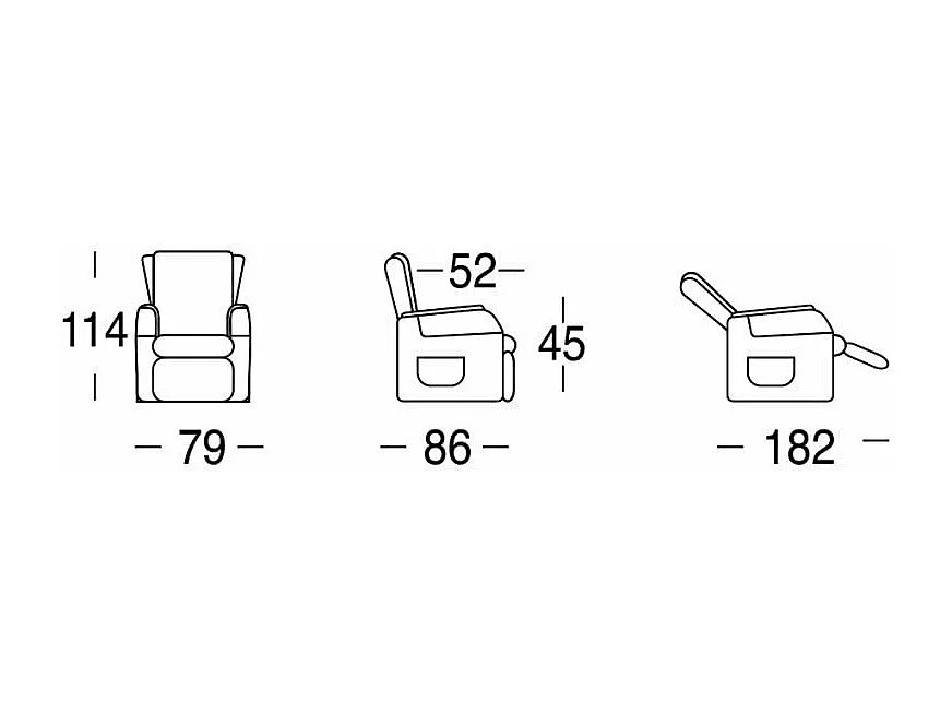 Fauteuil relax à 2 moteurs avec fonction releveur Zero Gravity Lira