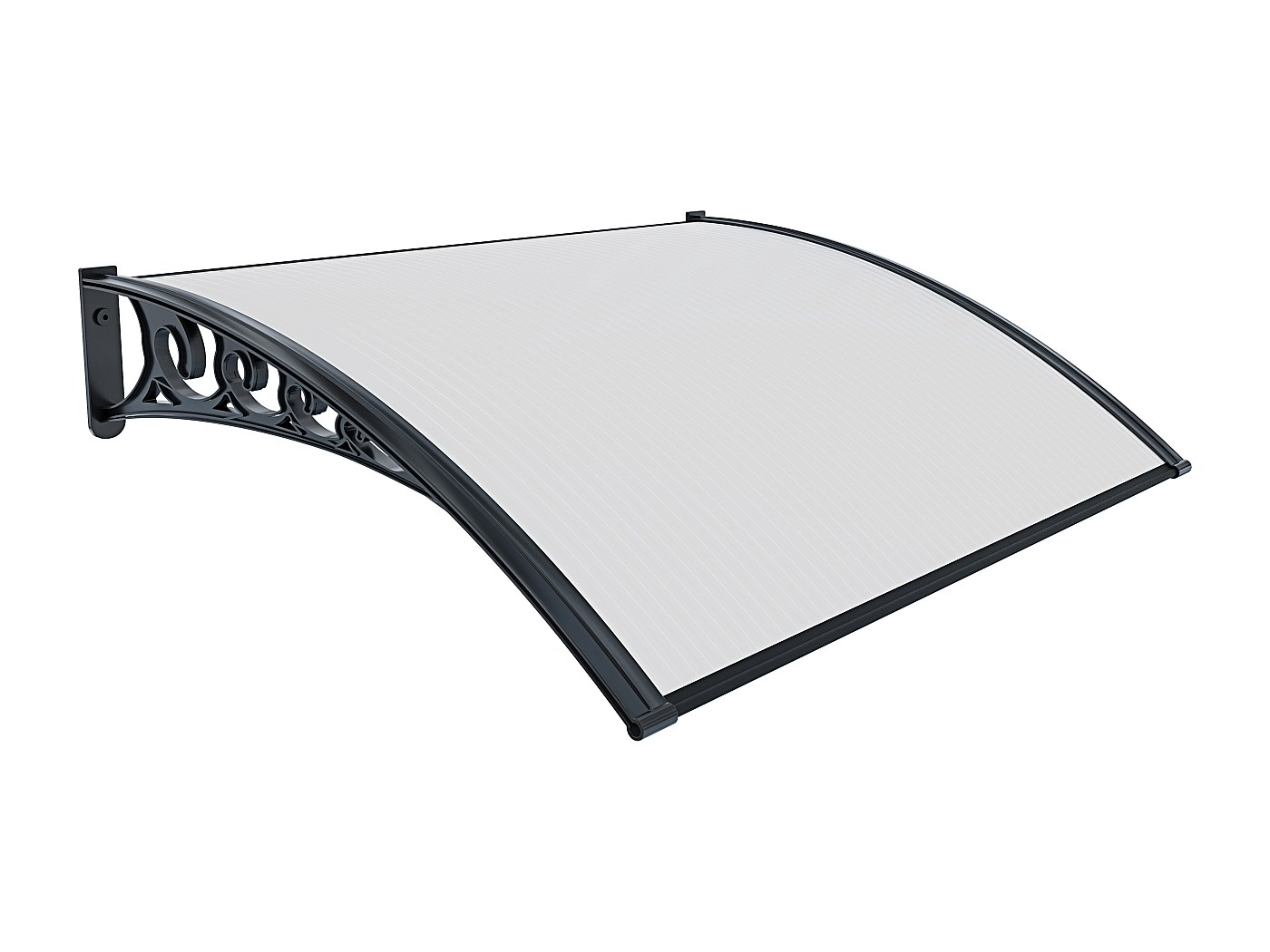 Garden Friend P1327031, Pensilina ABS Profondità 100 Cm, Lunghezza 150 Cm, Nero