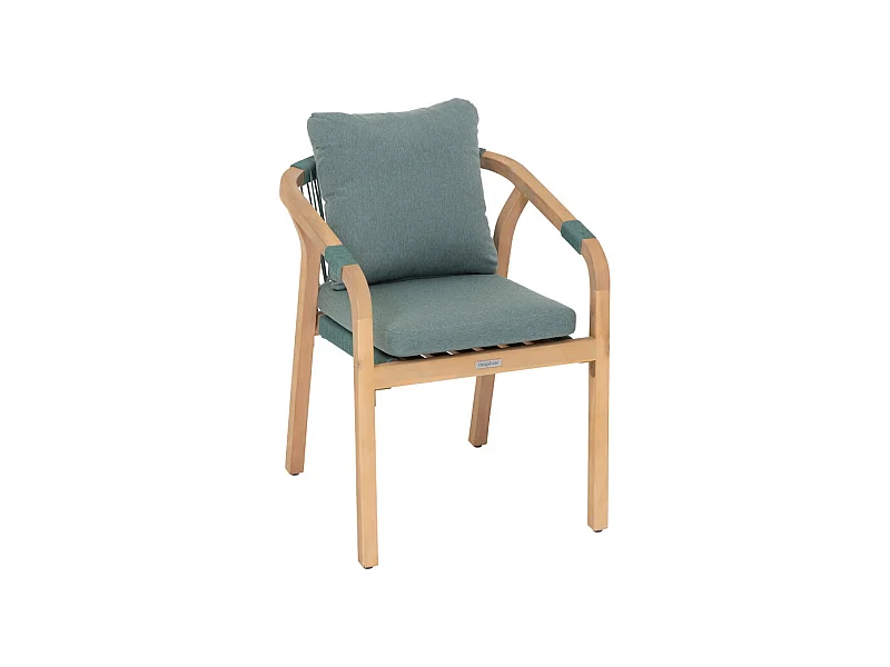 Fauteuil de jardin Papouasie acacia vert olive Hespéride