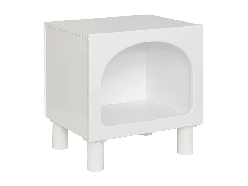 Table de Chevet Enfant "Tara" 42cm Blanc