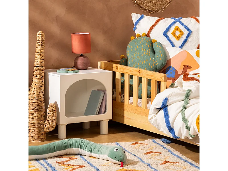 Table de Chevet Enfant "Tara" 42cm Blanc