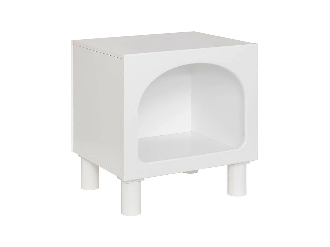 Table de Chevet Enfant "Tara" 42cm Blanc