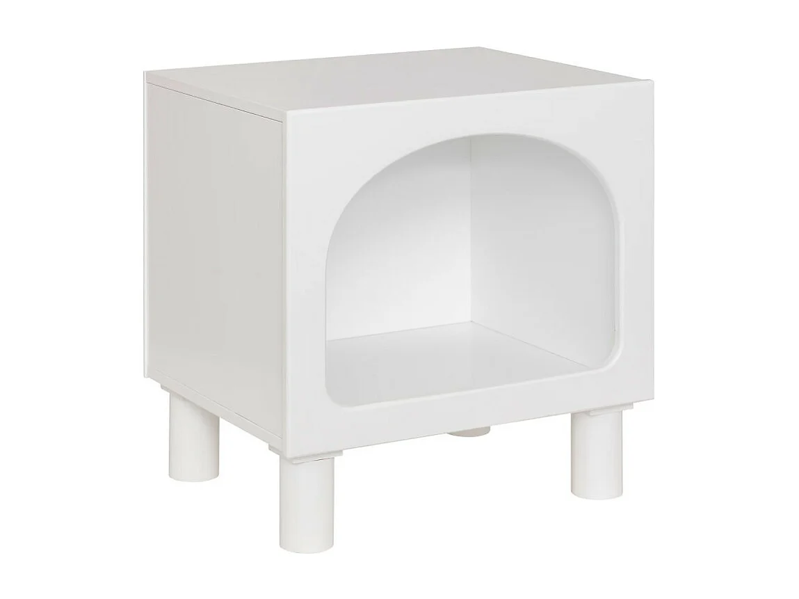Table de Chevet Enfant "Tara" 42cm Blanc