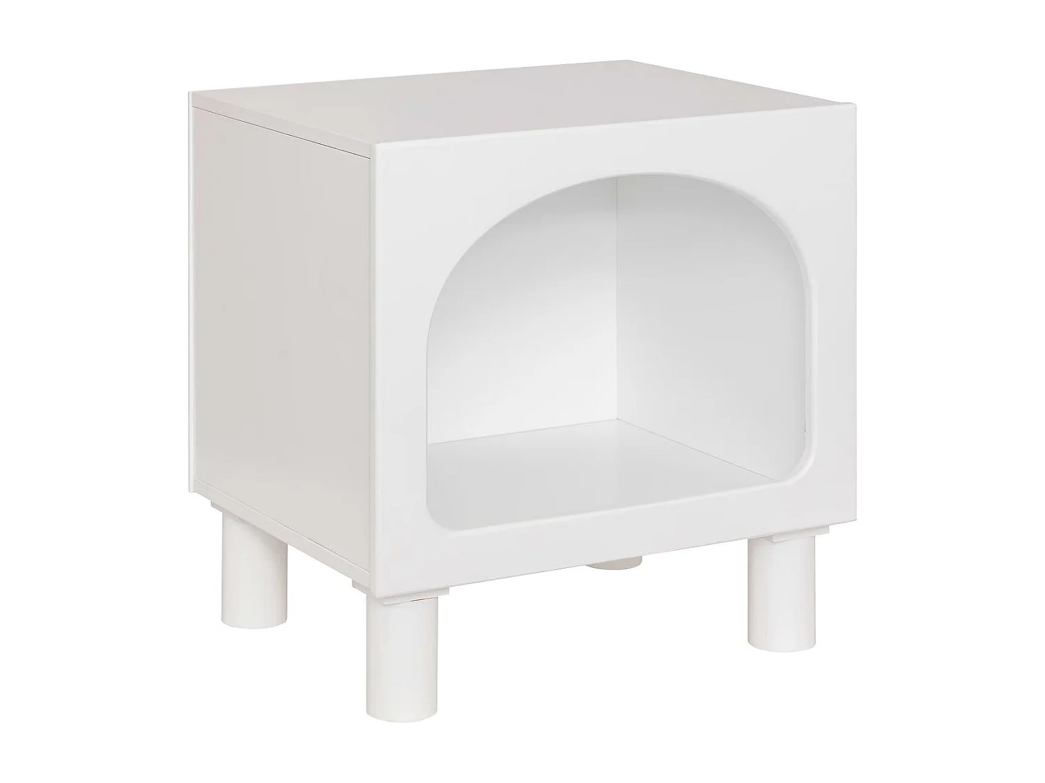 Table de Chevet Enfant "Tara" 42cm Blanc